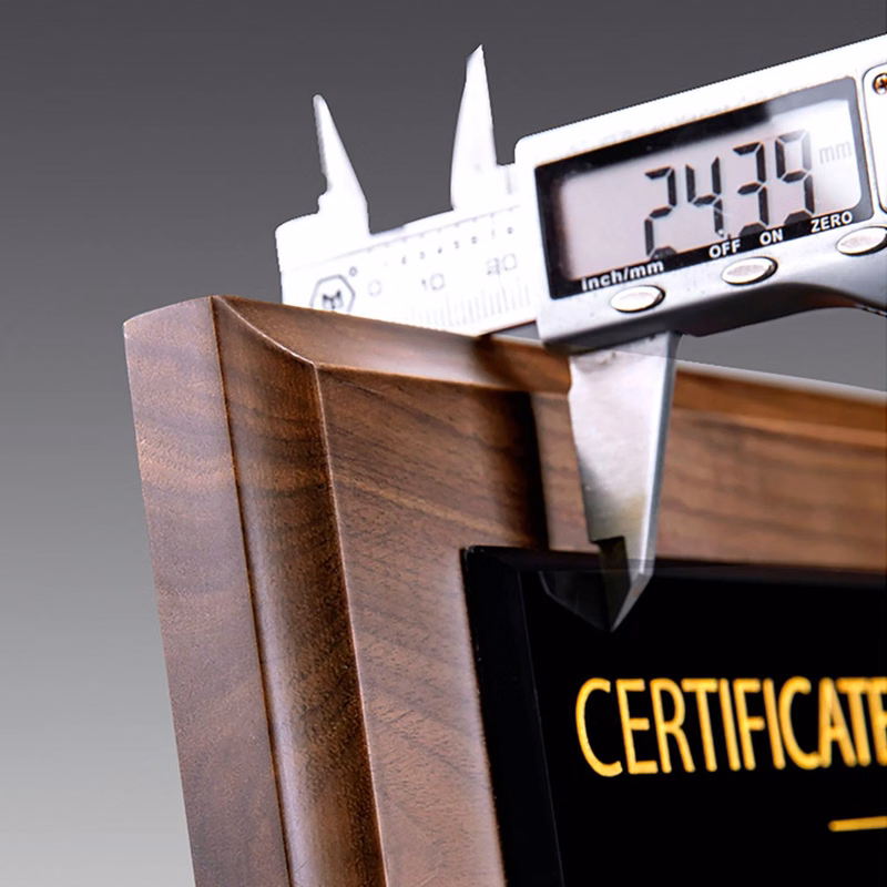Durable Black Walnut Medal Display Piece