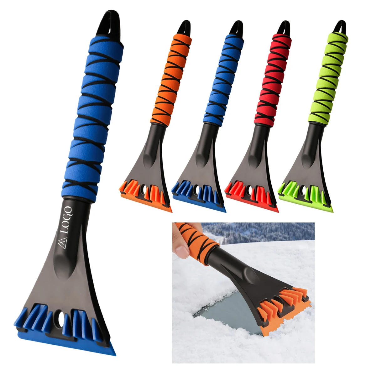 Grip-Proof Handle Snow Ice Shovel 1