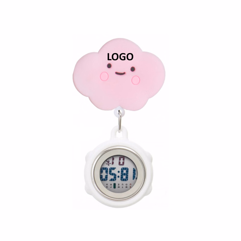 Cartoon Pocket Silicone Clip Nurse Watch