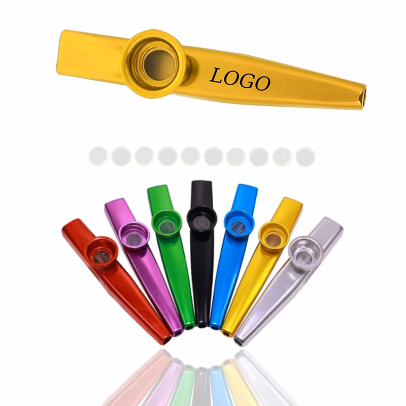 Multi-colored Metal Kazoo Percussion Accompaniment