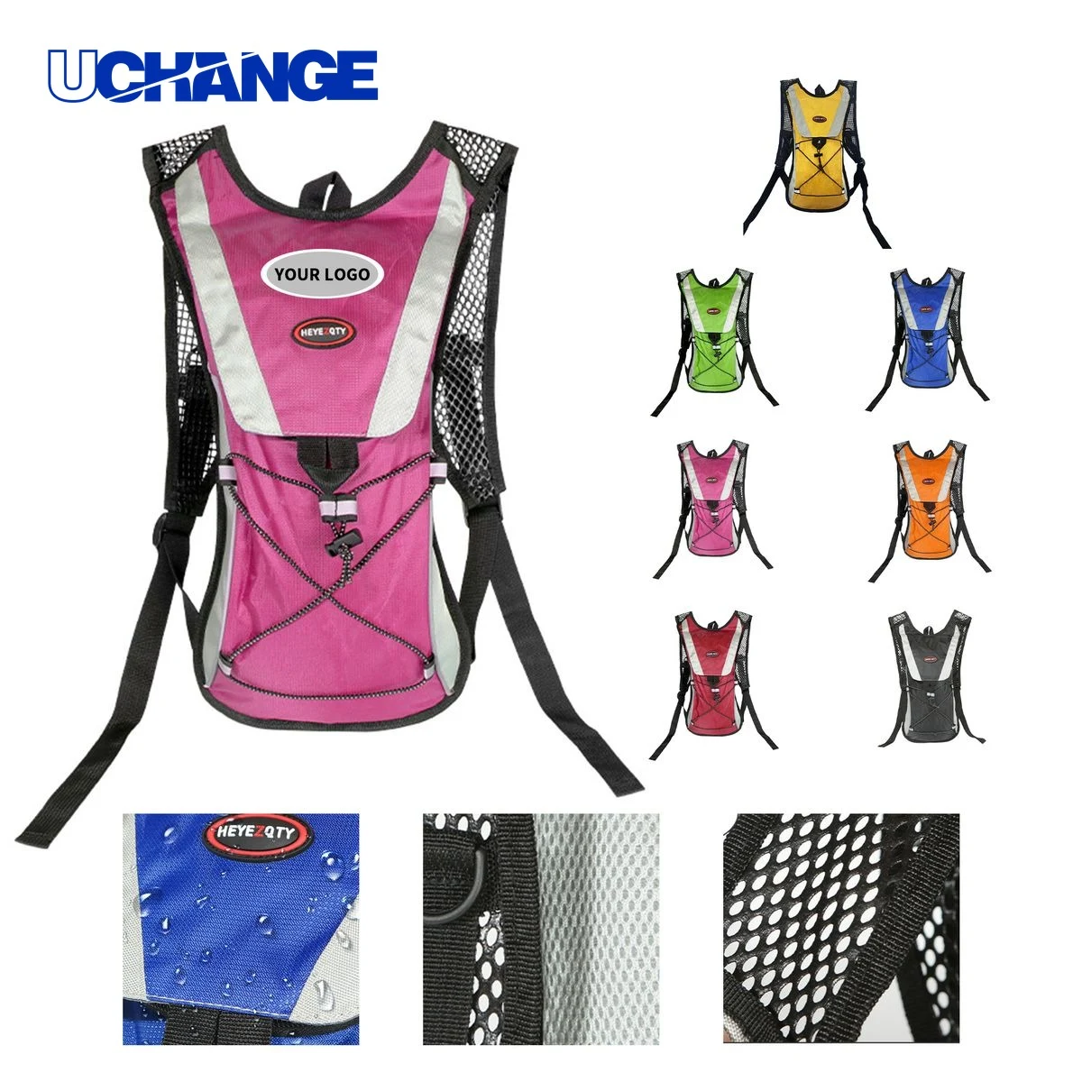 Hydration Day Pack Backpack with 2 Liter Bladder 18.9" x 9.1" 1