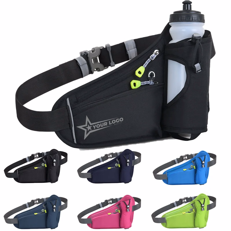 Breathable Lightweight Waist Bags With Water Bottle Holder