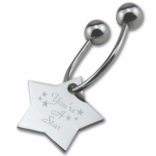 Designer Inspired Star Keytag