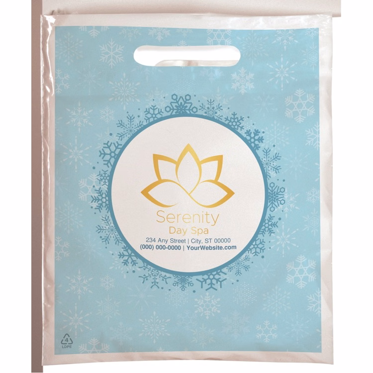 Christmas Scatter Design 2 Plastic Bag (7.5" x 9")