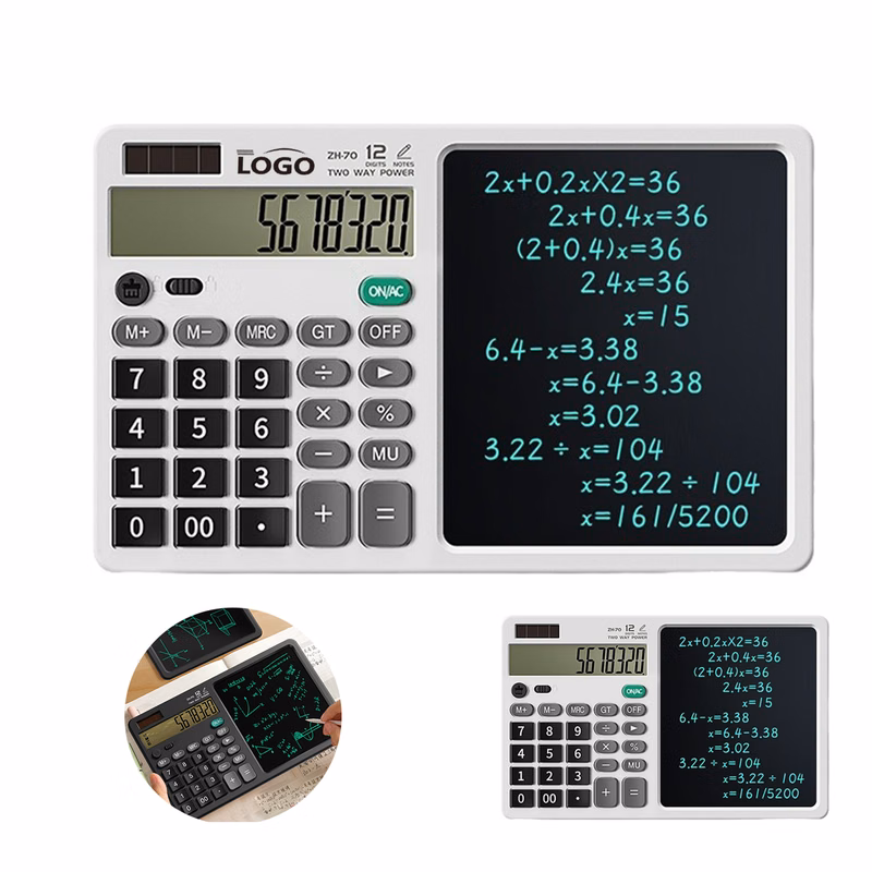 Desktop Calculator with Notepad - Office & School Use