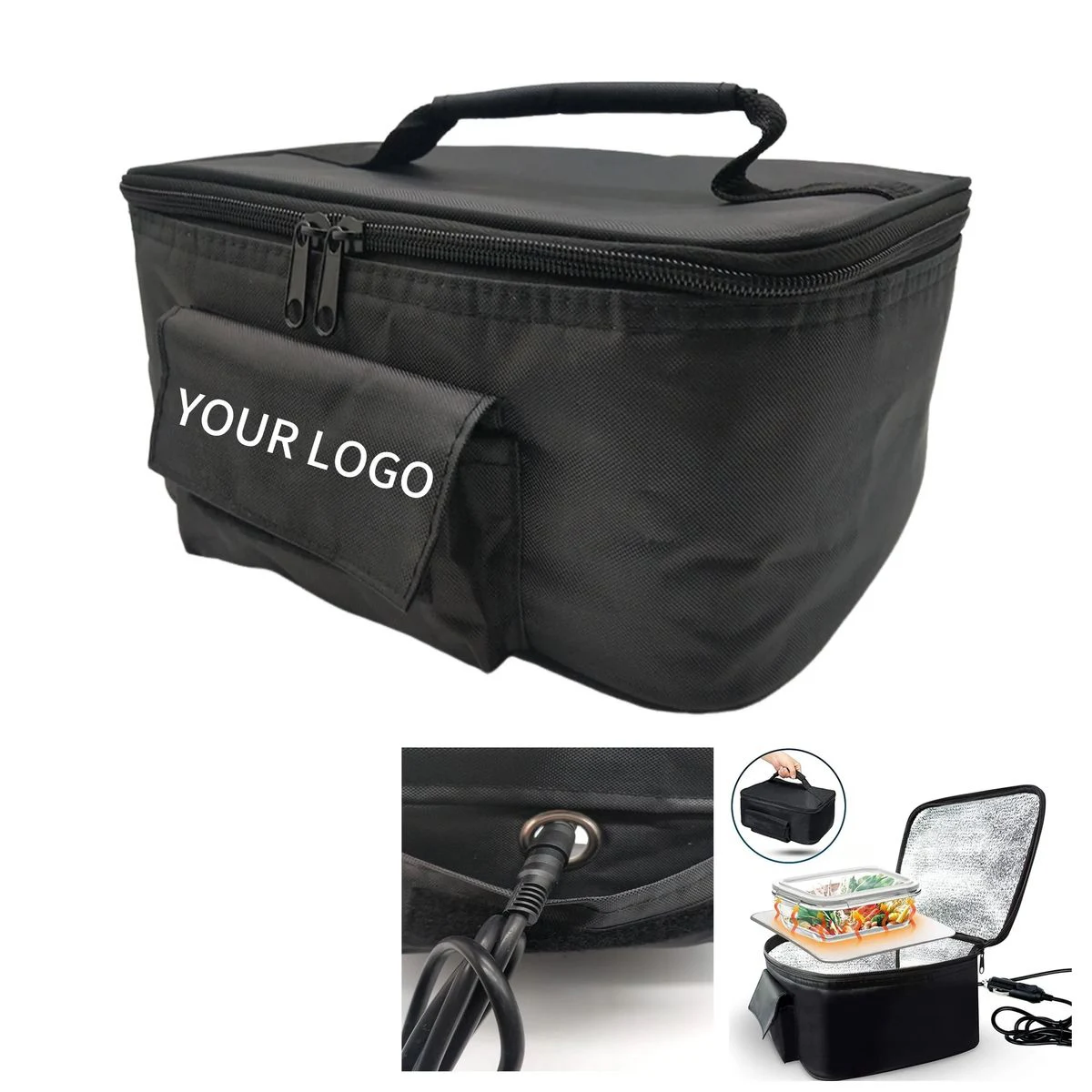 Car Food Warmer Bag With 12V Connector 1