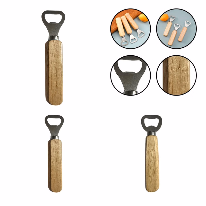 Wood Handle Stainless Bottle Opener