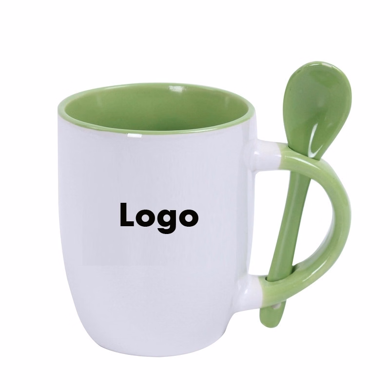 12 oz Color Handle Spooner Mug