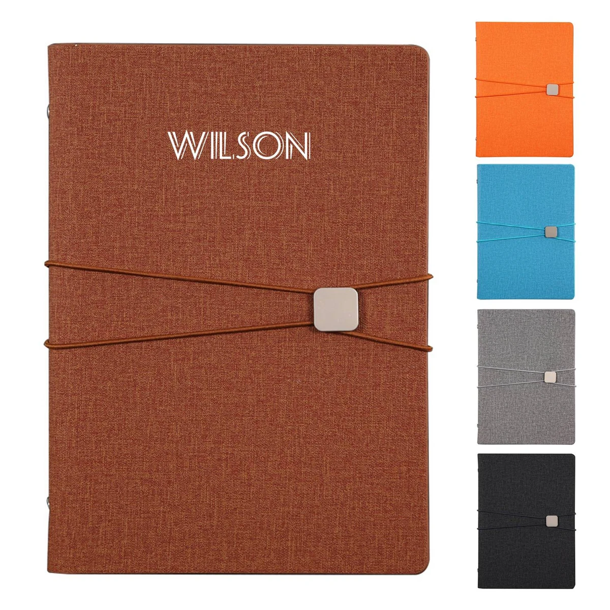 A5 PU Leather Elastic Buckle Notebook 1