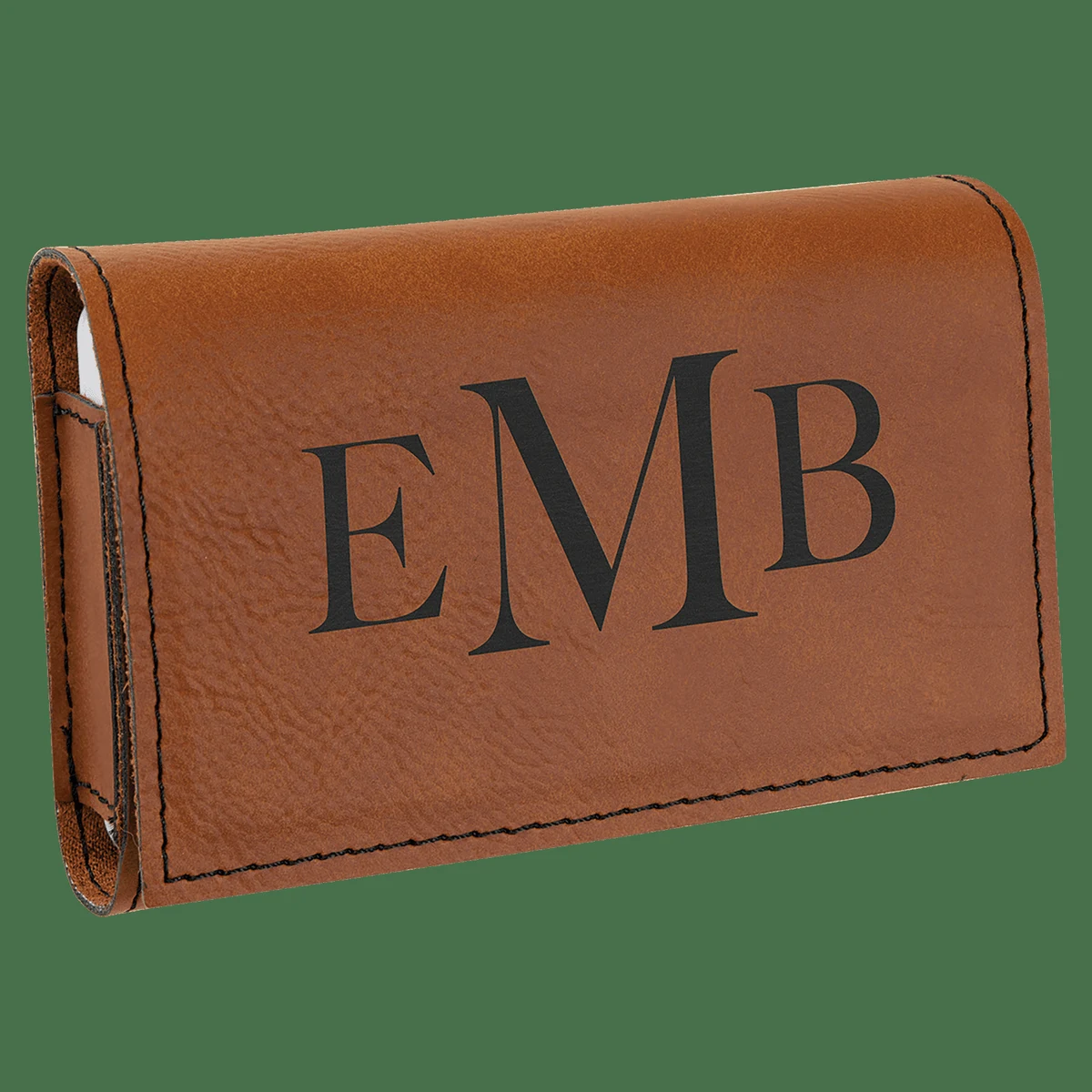 4 3/4" x 3 1/8" Rawhide Leatherette Pill Box 1