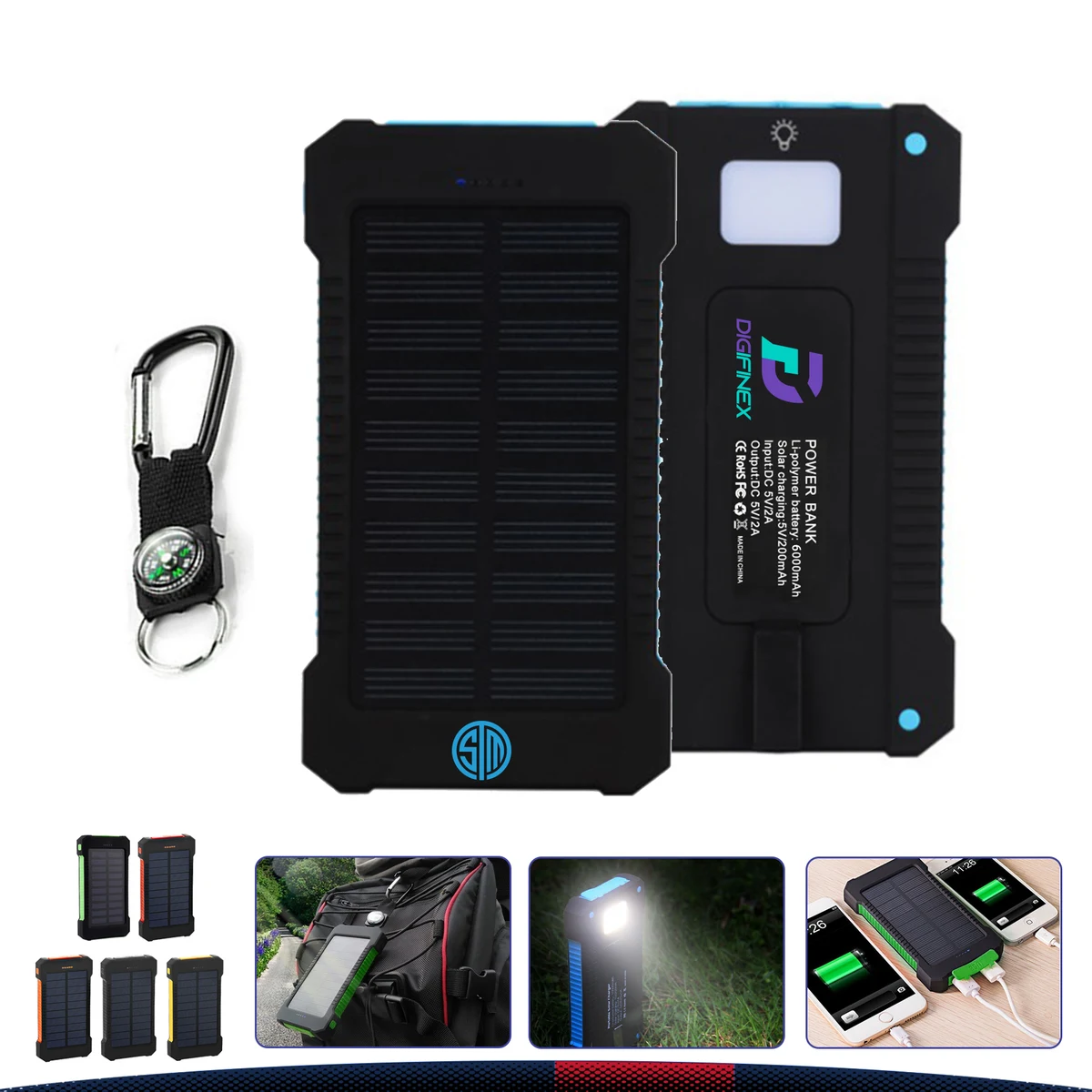 Flige Solar Power Bank-10000mAh 1