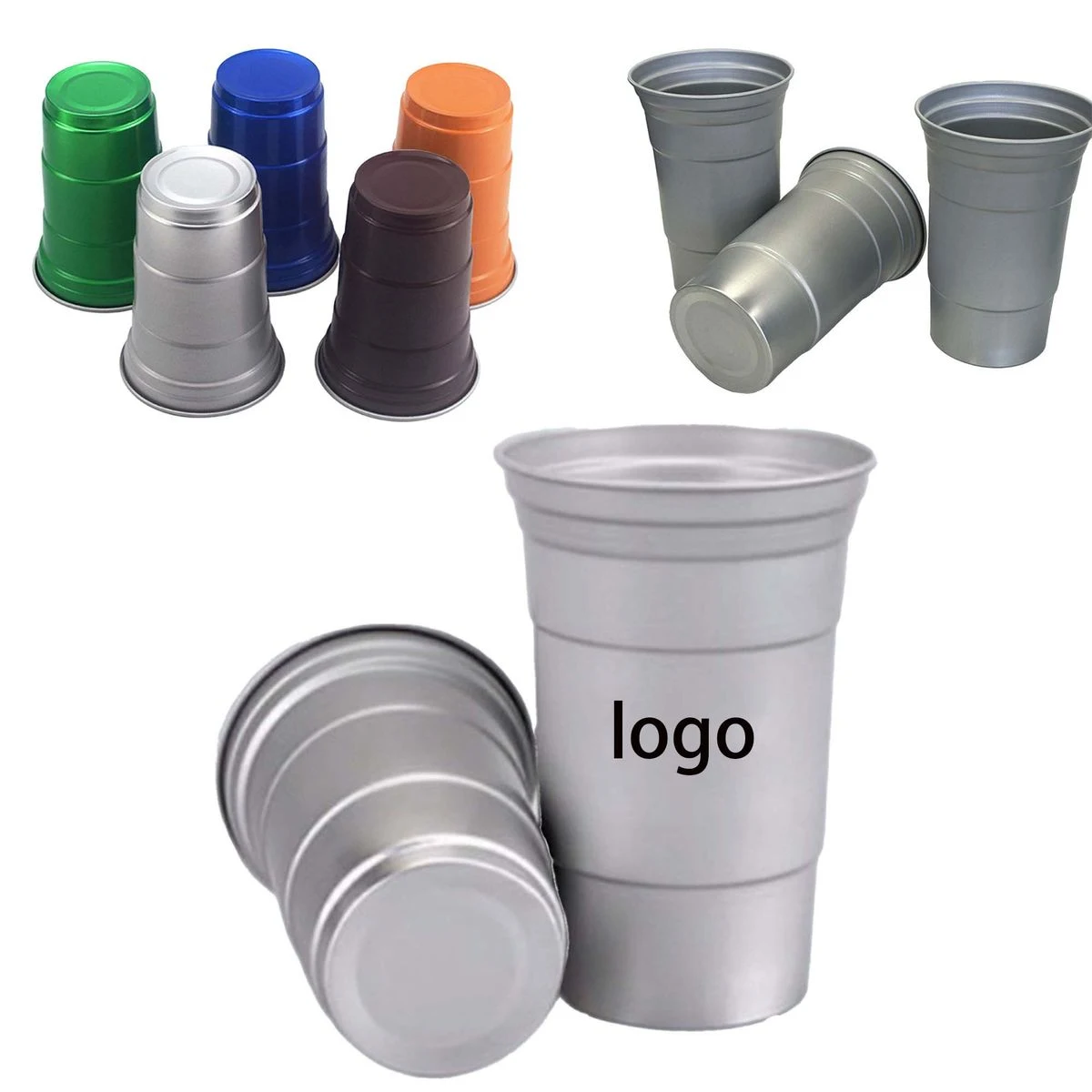 15oz Aluminum Beer Cup Reusable Party 1
