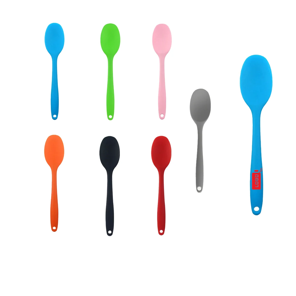 Soft-Tip Silicone Non-Stick Spoon 1