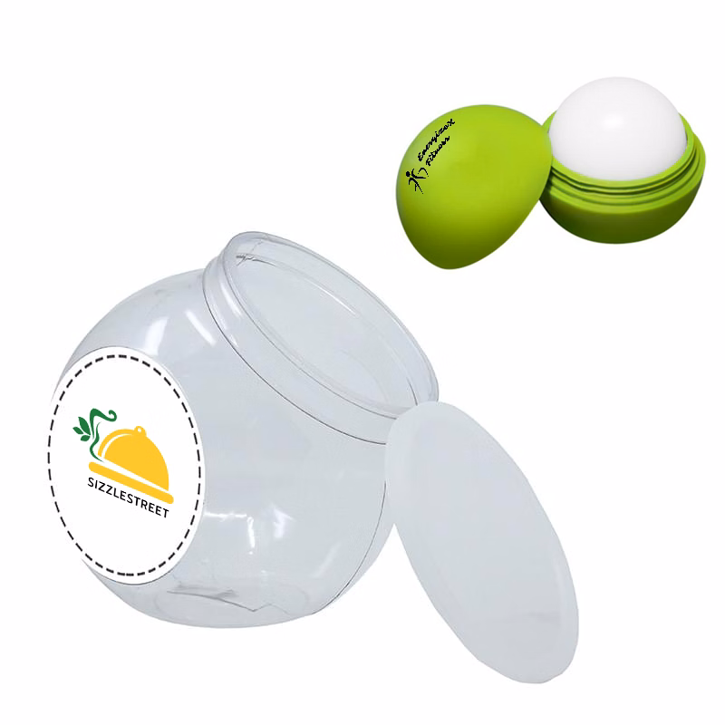 Large Fish Bowl with -OS Round Lip Balm
