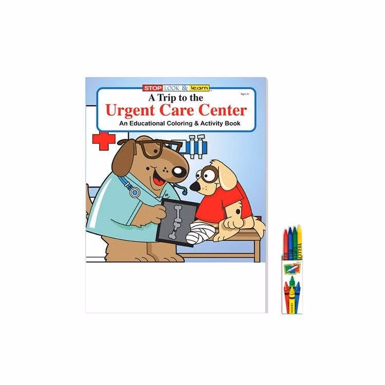 A Trip to the Urgent Care Center Coloring & Activity Books with Crayons