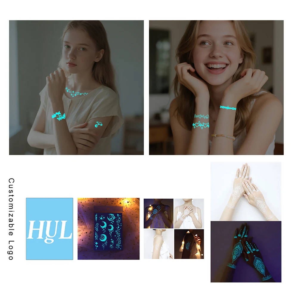 Customized Luminous Tattoo Sticker 1