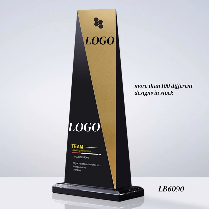 Personalized Crystal Throphy Glass Plaque Award