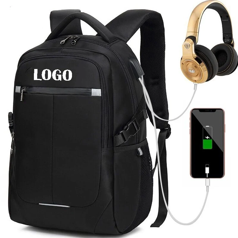 Backpack With Usb Charging Port And Reflective Stripe 1