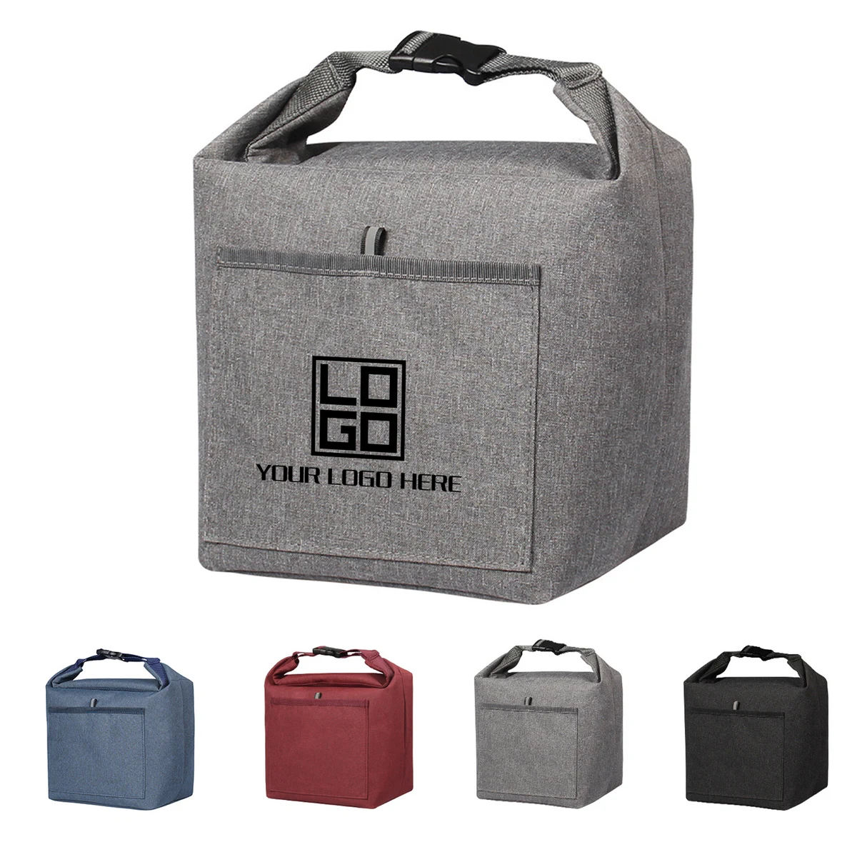 Insulated Lunch Tote in Bellevue Heathered Polyester 1