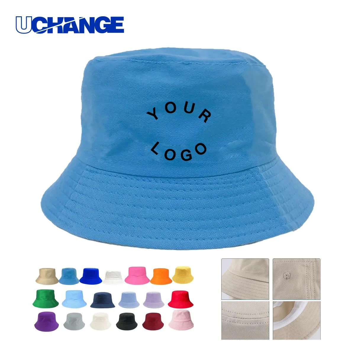 Cotton Brim Bucket Hat Headwear for Casual Wear 1