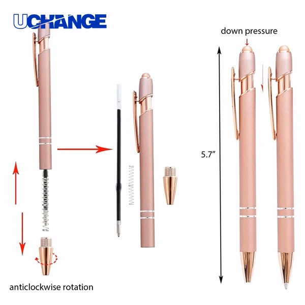 Rose Gold Stylus Ballpoint Pen