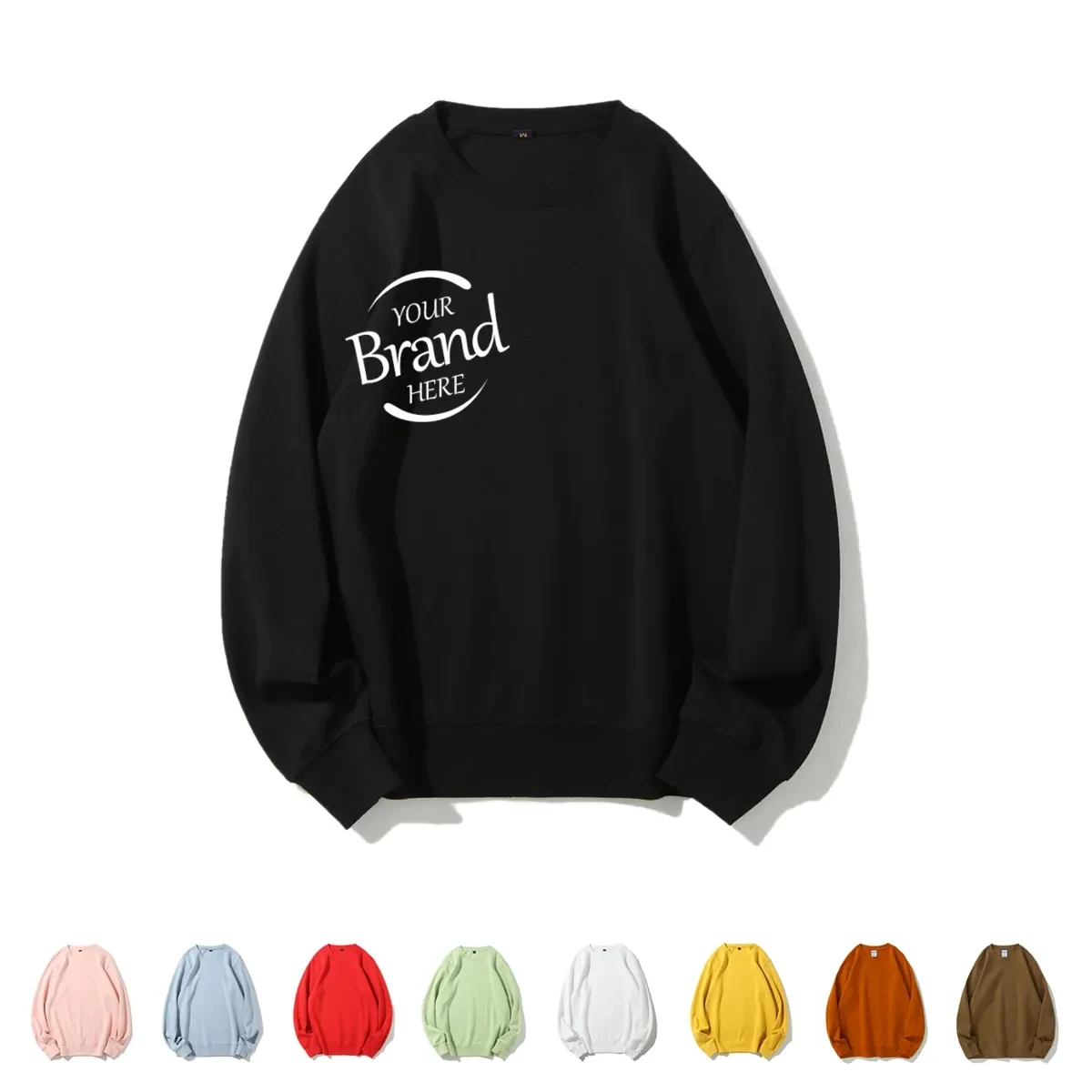 Crew Neck Pullover Sweatshirt 300g Cotton 1