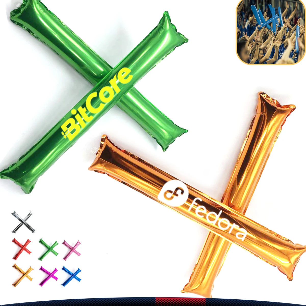 Foil Inflatable Cheering Sticks 1