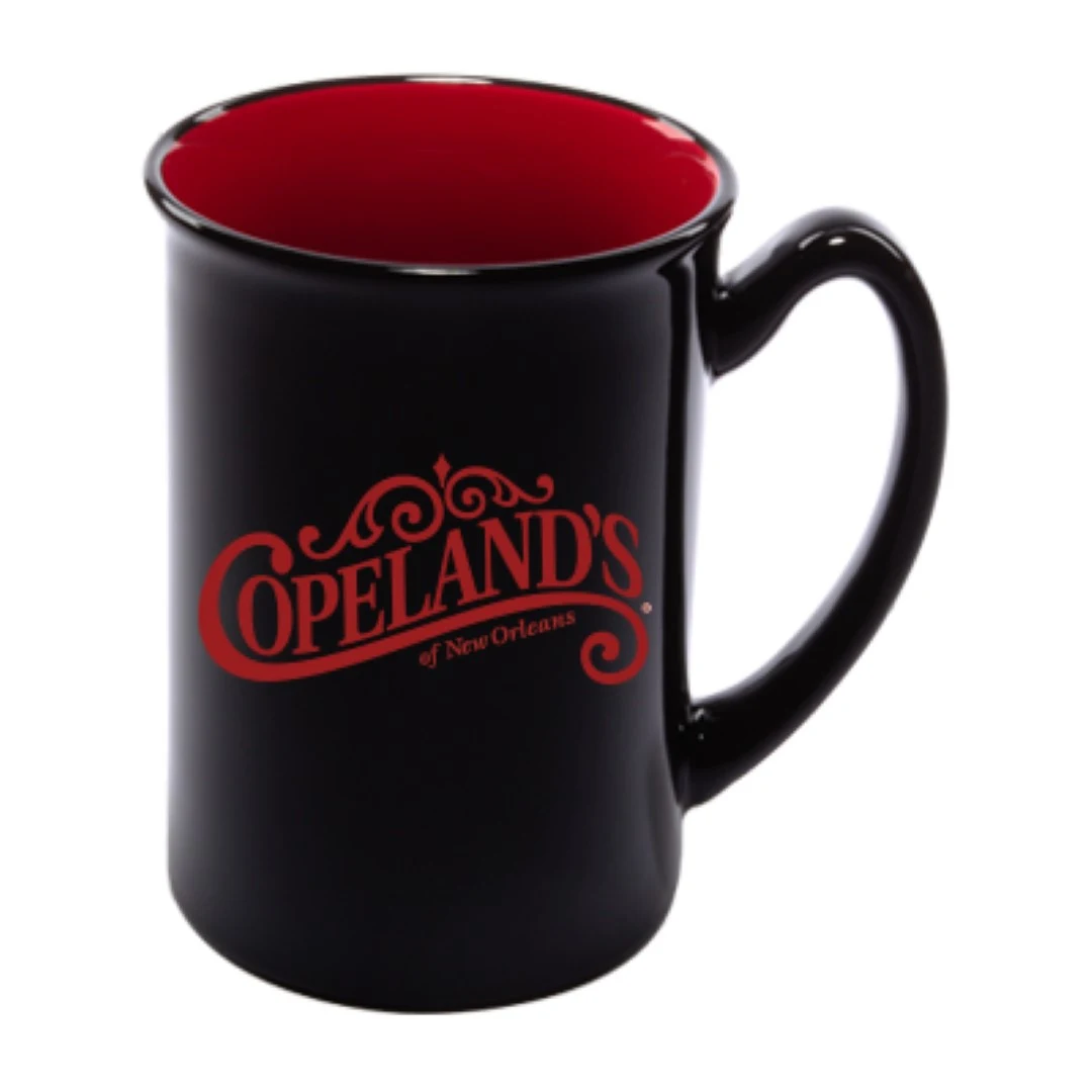 16 oz Marco 2-tone Black Exterio and Red Interior Mug 1