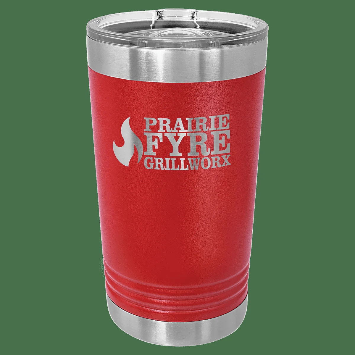 16 oz. Red Laser Engraved Polar Camel Pint Tumbler w/Slider Lid 1