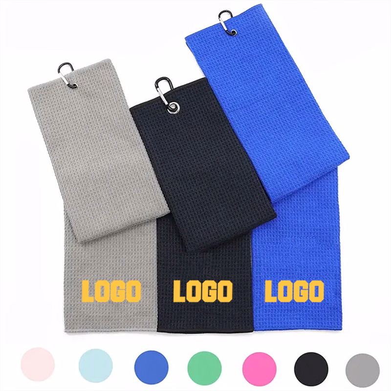 Custom Golf Towel with Carabiner Hook