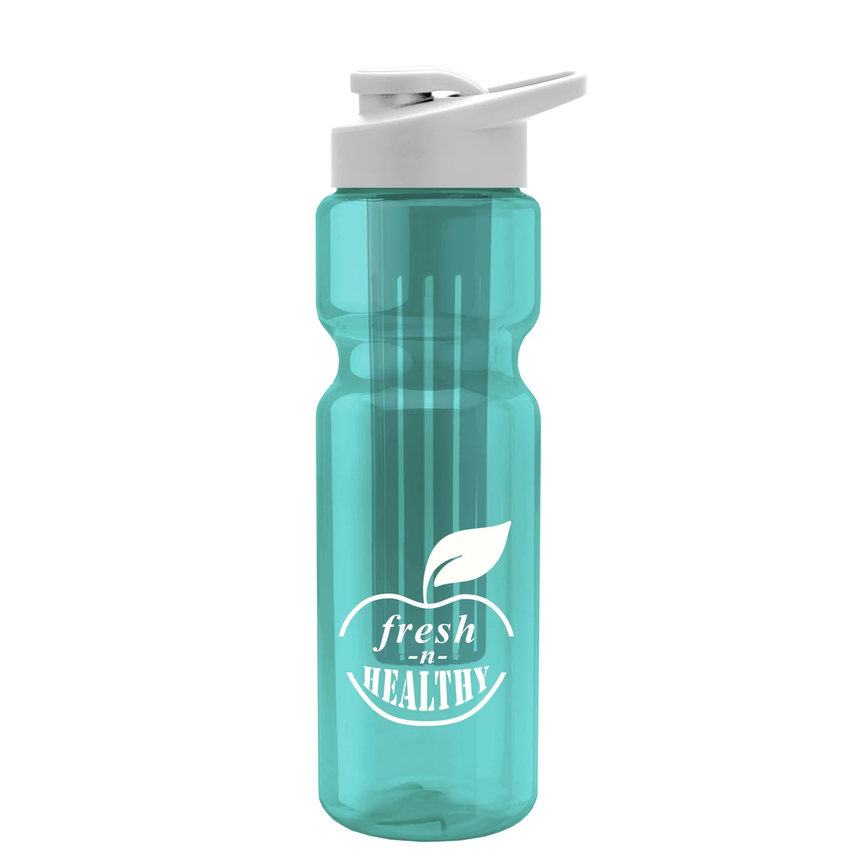 Champion - 28 oz. Transparent Bottle with Drink thru and Large Infuser 1