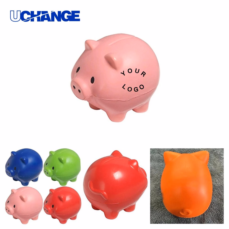 PU Pig Stress Relief Ball Toy Durable