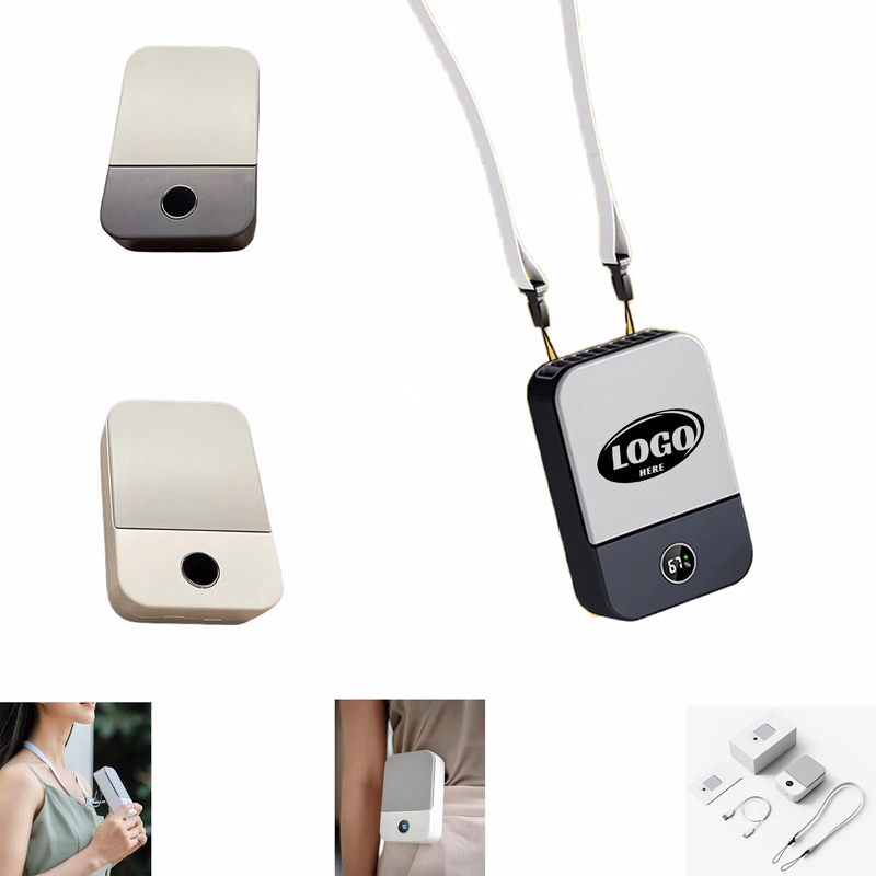 Portable Mini Hanging Neck Fan with Adjustable Lanyard