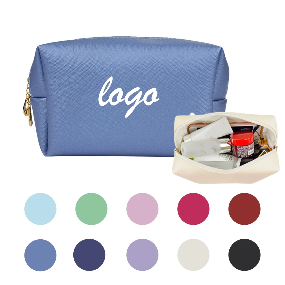 Pu Leather Makeup Multifunctional Cosmetics Bag 1