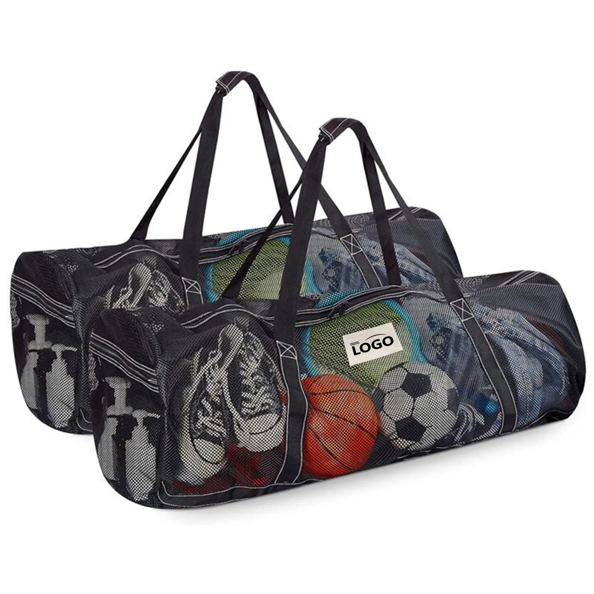 Large Mesh Dive Bag with Zipper Pockets 1