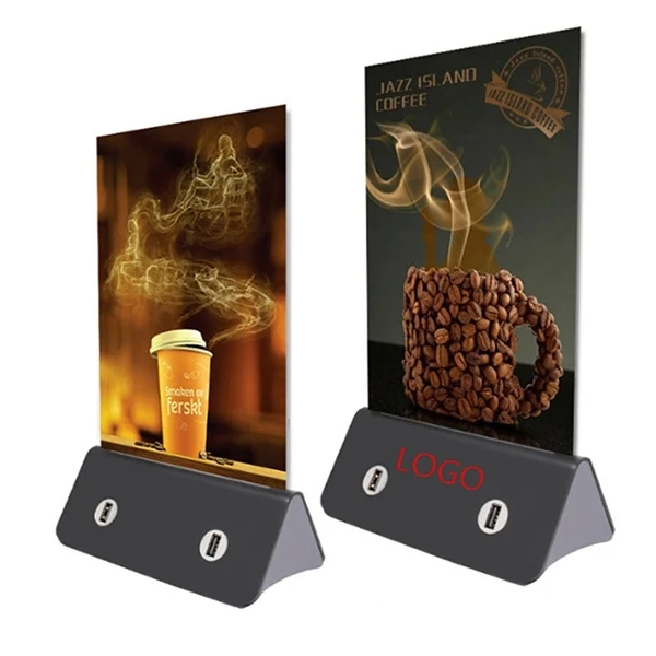 Menu Holder/Photo Frame/Advertising Display/ Power Bank 1