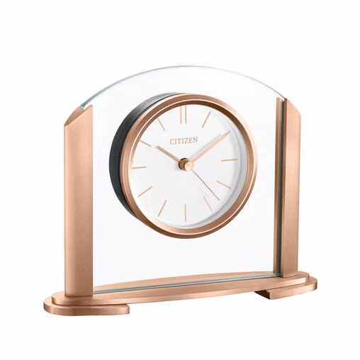 Citizen Clock with Rose Gold Accents  7"x6" Tall