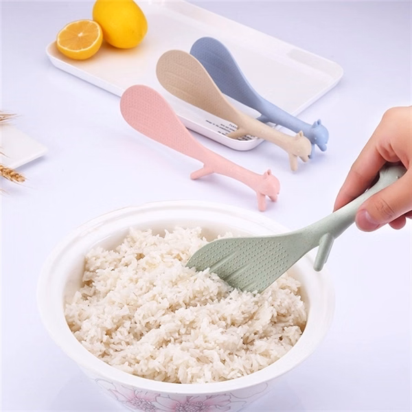 Wheat Squirrel Shape Standing Spoon