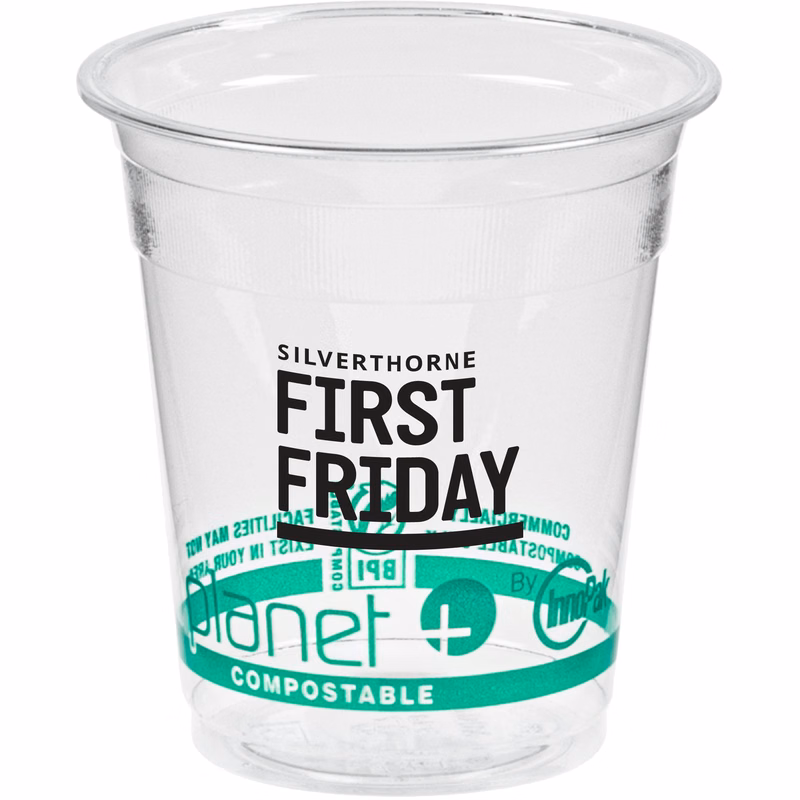 7oz Compostable PLA Cup - Eco Branded (Planet)