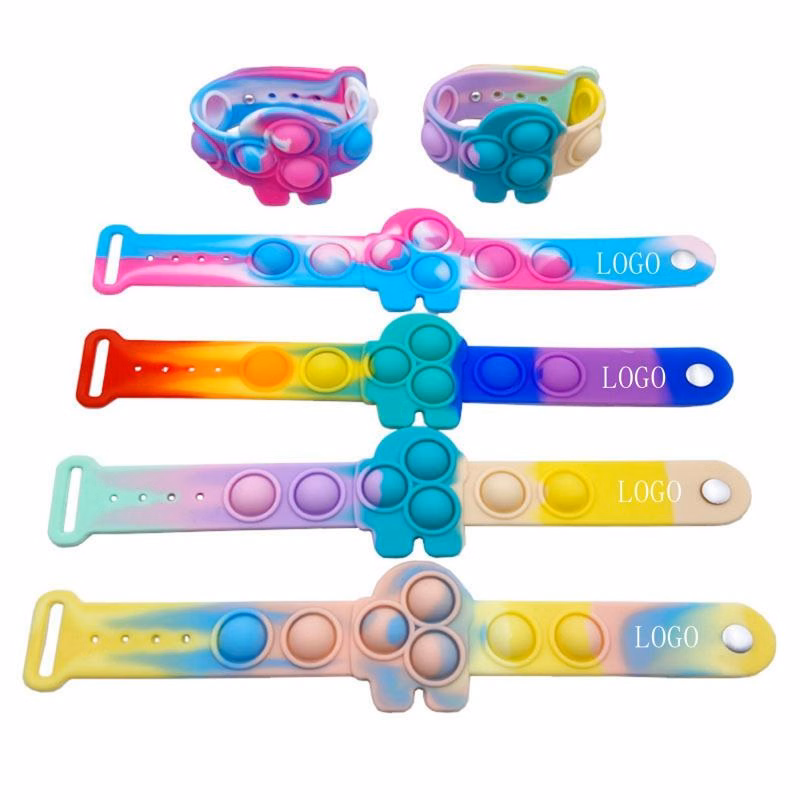 Silicone Push Bubble Fidget Toy Bracelet