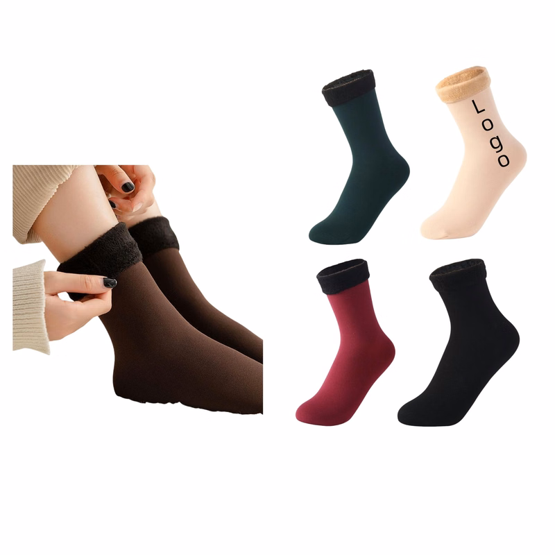 Woman Velvet Snow Sock