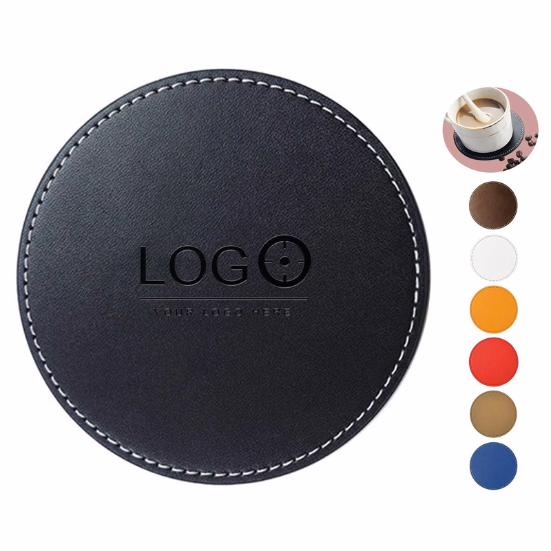 PU Leather Oil Edge Heat Insulation Coaster