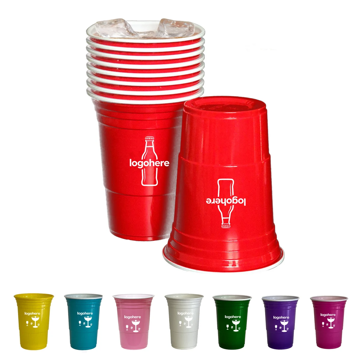 Personalized 9oz Reusable Plastic Cups for Weddings & Events 1