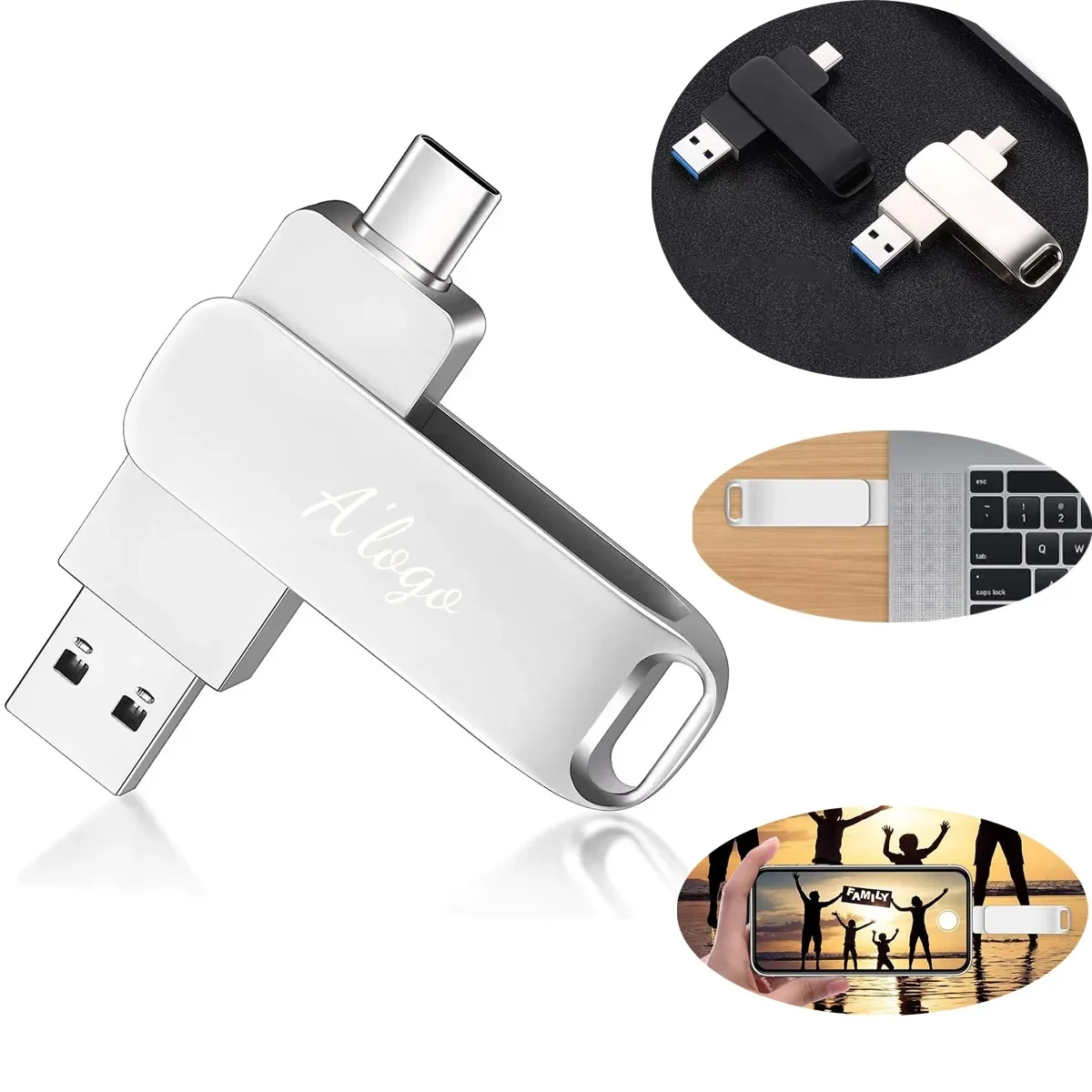 2 in 1 Type C Flash Drive 1