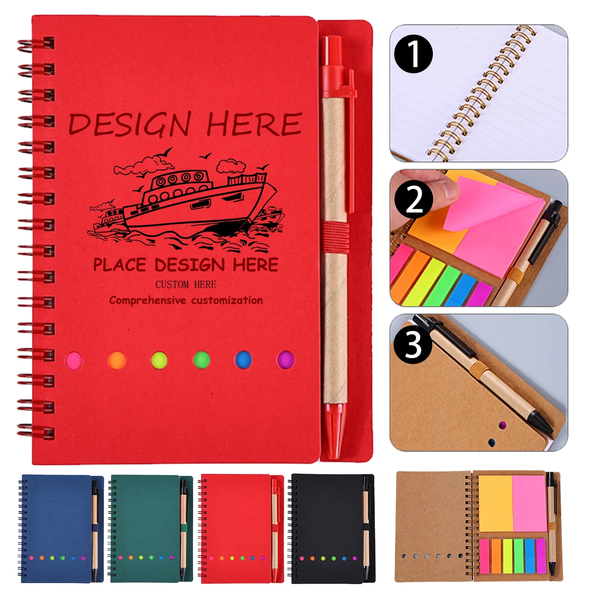 Portable A5 Notepad with Pen 1