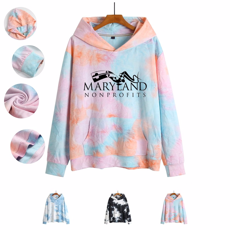Hooded Tie-Dye Sweater Shirt