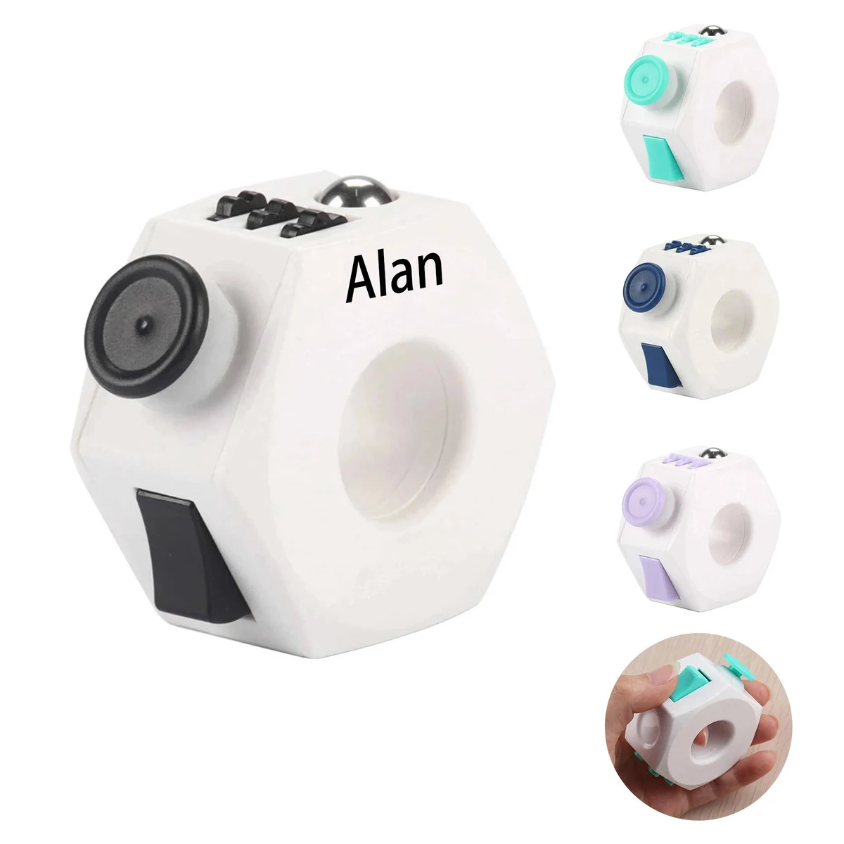 Cube decompression ring stress relief toy 1