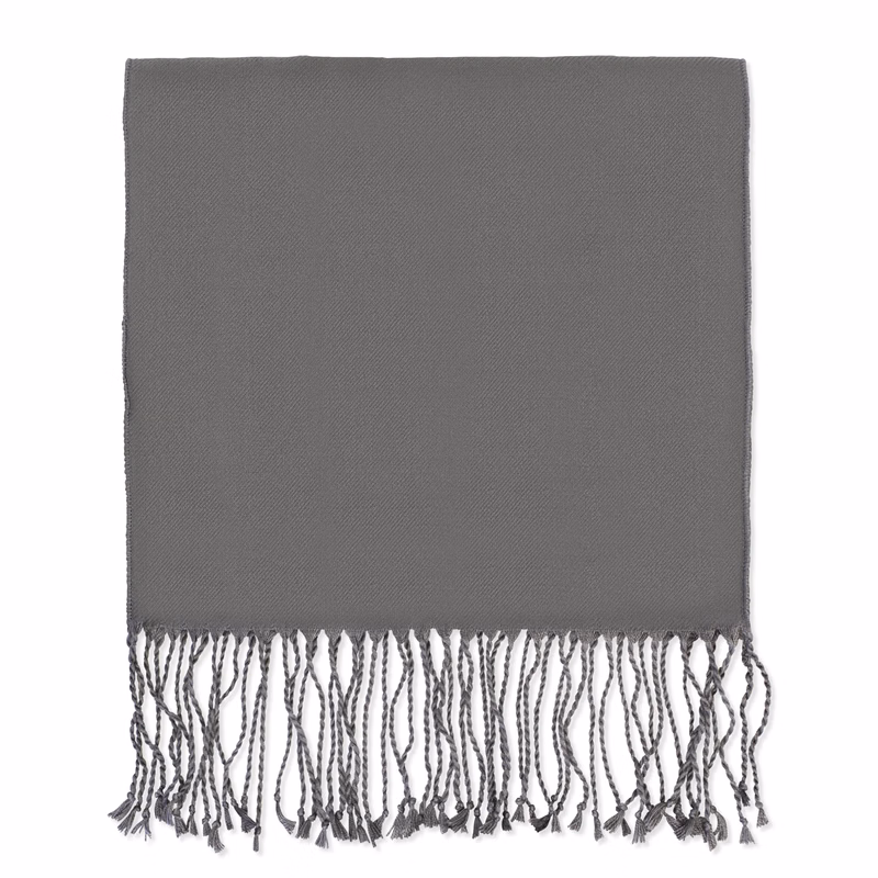 Gray Bamboo Winter Scarf