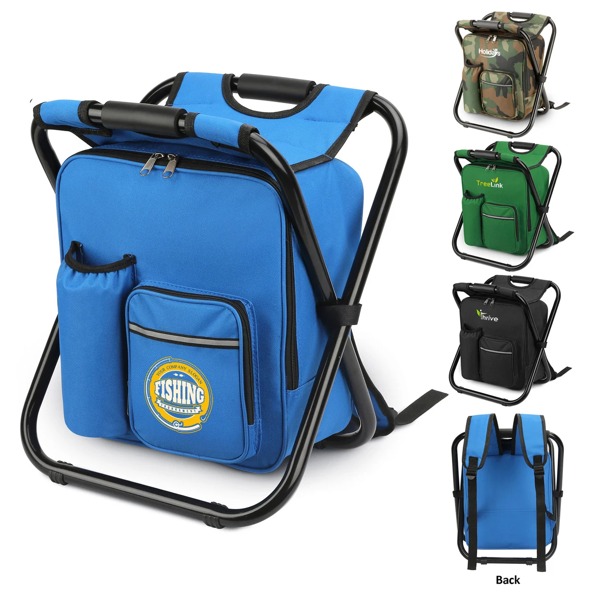 3-In-1 Portable Lightweight Folding Cooler Backpack Chair 1