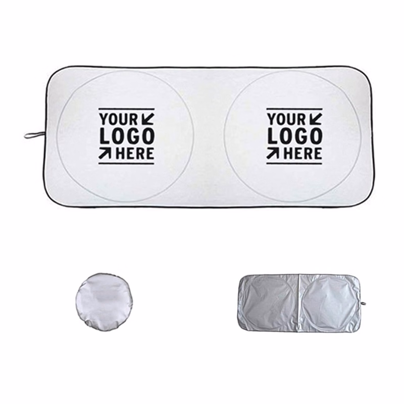 Foldable Car Windshield Sun Shade With Pouch